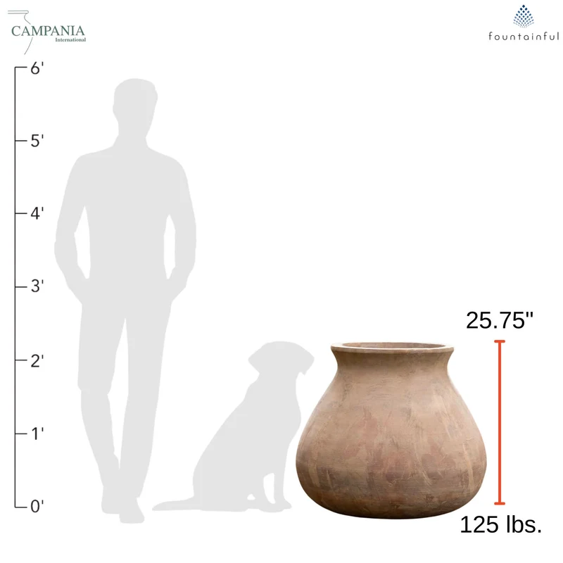 Venasque Jar Antico Terra Cotta Planter - Campania #6483