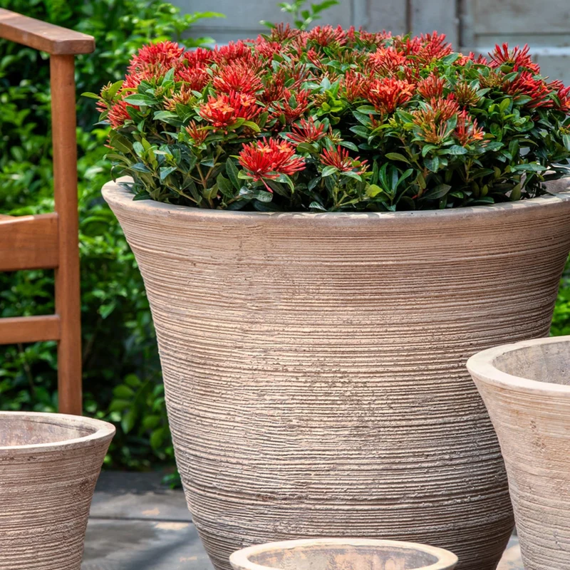 Lapo Set of 4 Antico Terra Cotta Planters - Campania #6517