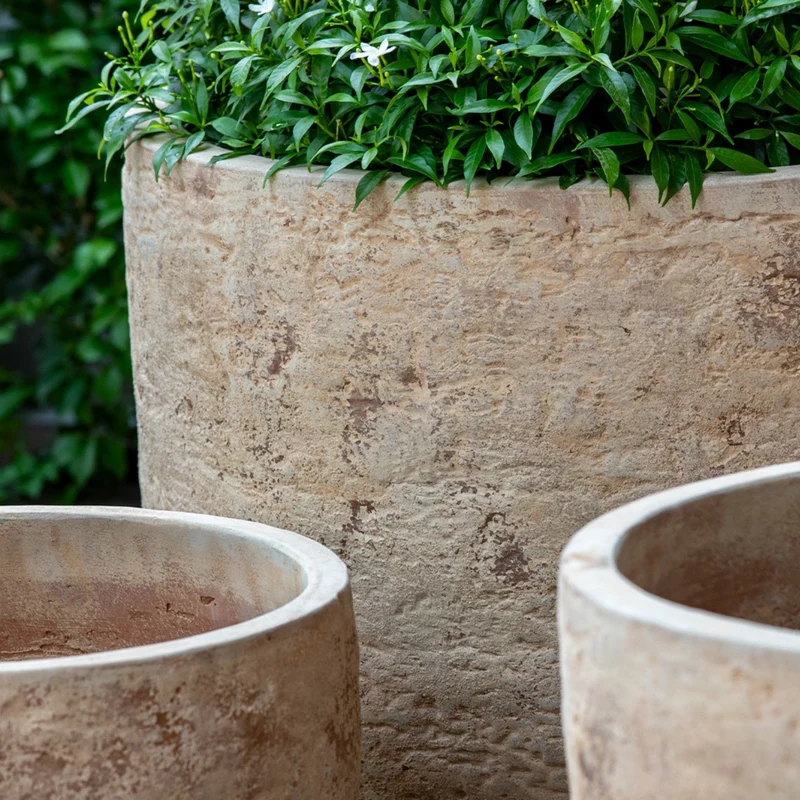 Monreale Set of 3 Antico Terra Cotta Planters - Campania #6519