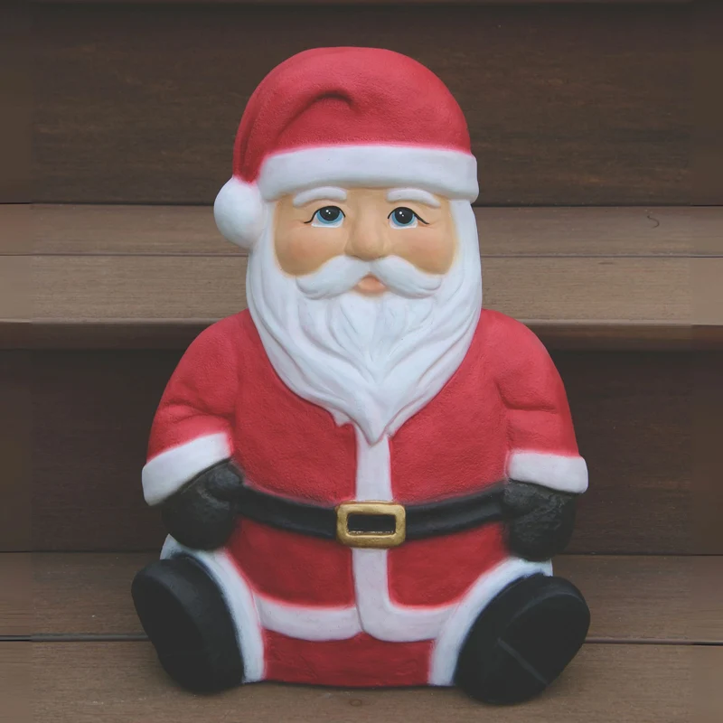 Contemporary Santa Concrete Garden Statue - Massarellis #4233