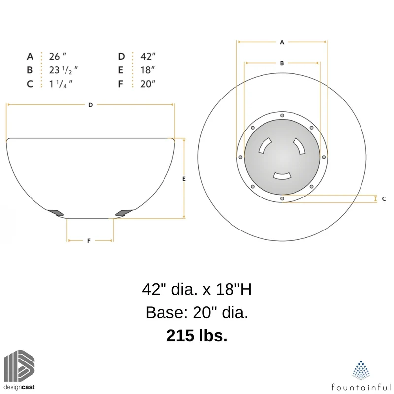 Luna Smokeless Concrete Fire Pit - Phoenix Design Cast