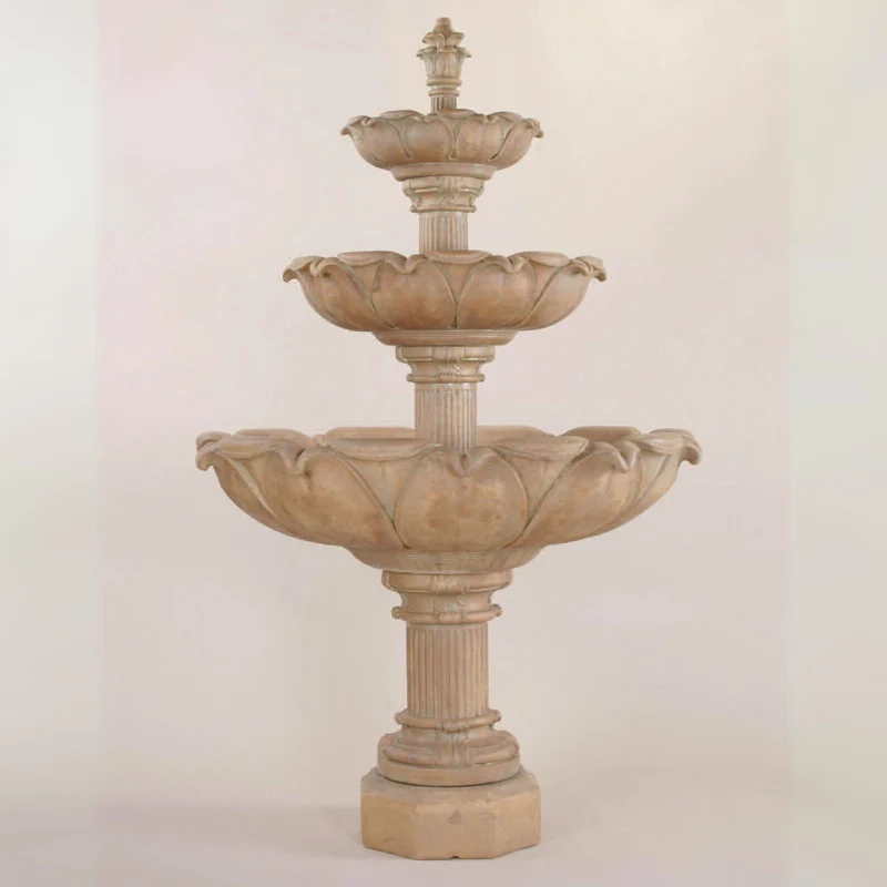 Acquarossa 3-Tier Concrete Fountain - Giannini #1201