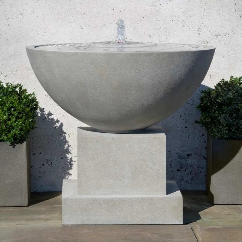 Darien Plinth GFRC Garden Fountain - Campania #1113