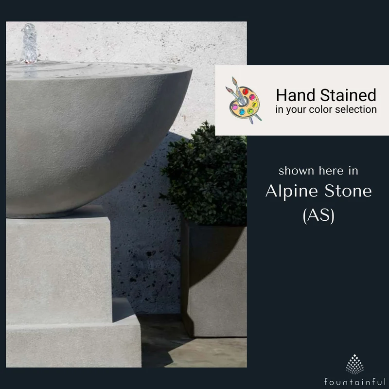Darien Plinth GFRC Garden Fountain - Campania #1113