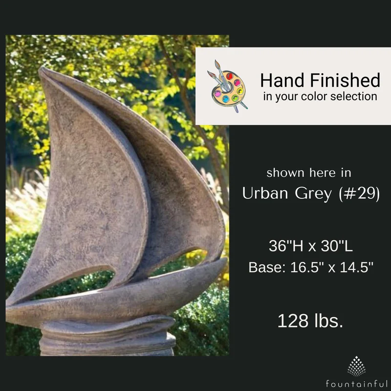 Sail Away Concrete Garden Statue - Massarellis #4100
