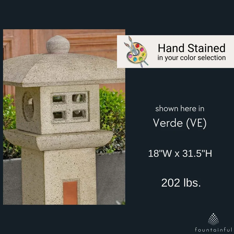 Ana Ly Lantern Concrete Garden Statue - Campania #OR189
