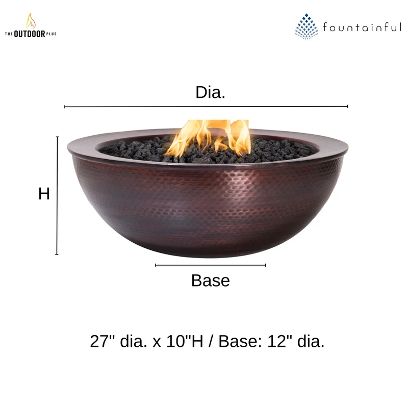 Sedona Copper Fire Bowl - The Outdoor Plus
