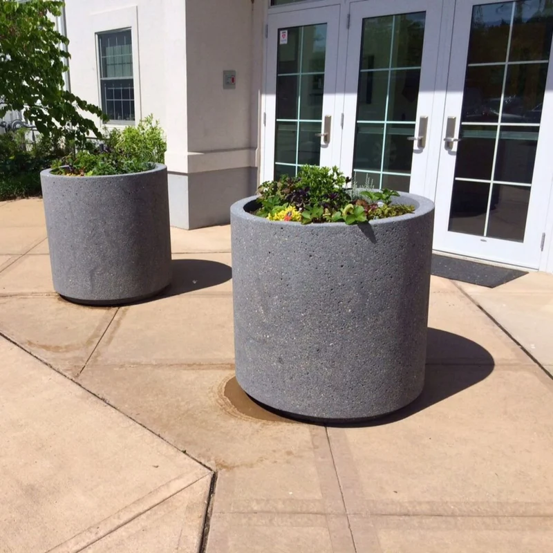 Classic Round Concrete Planter - Architectural Collection