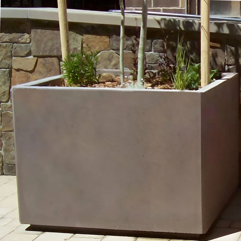 Classic Square Concrete Planter - Architectural Collection