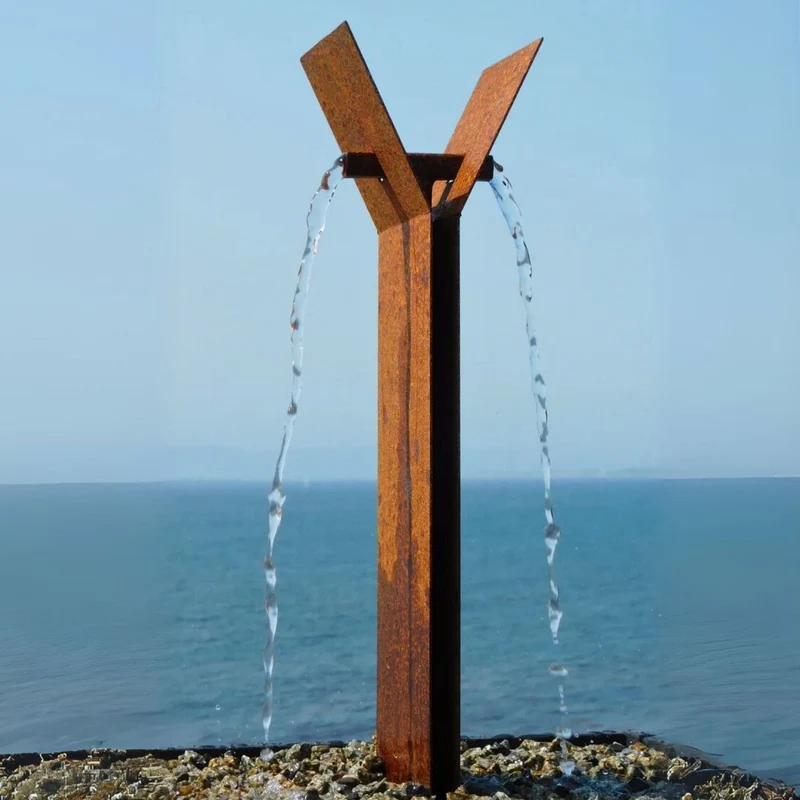 Y2 Modern Fountain in Steel