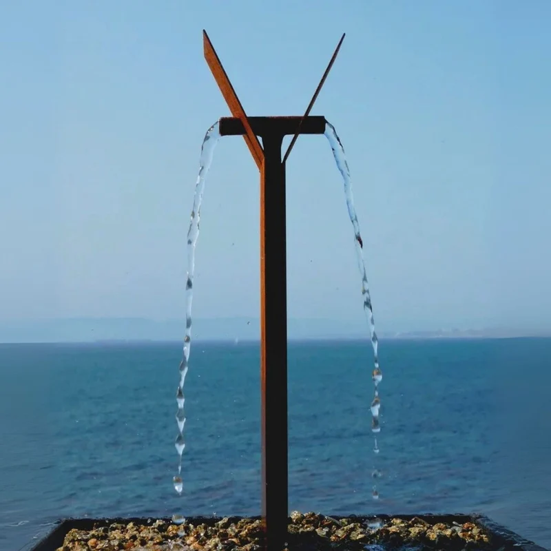 Y2 Modern Fountain in Steel
