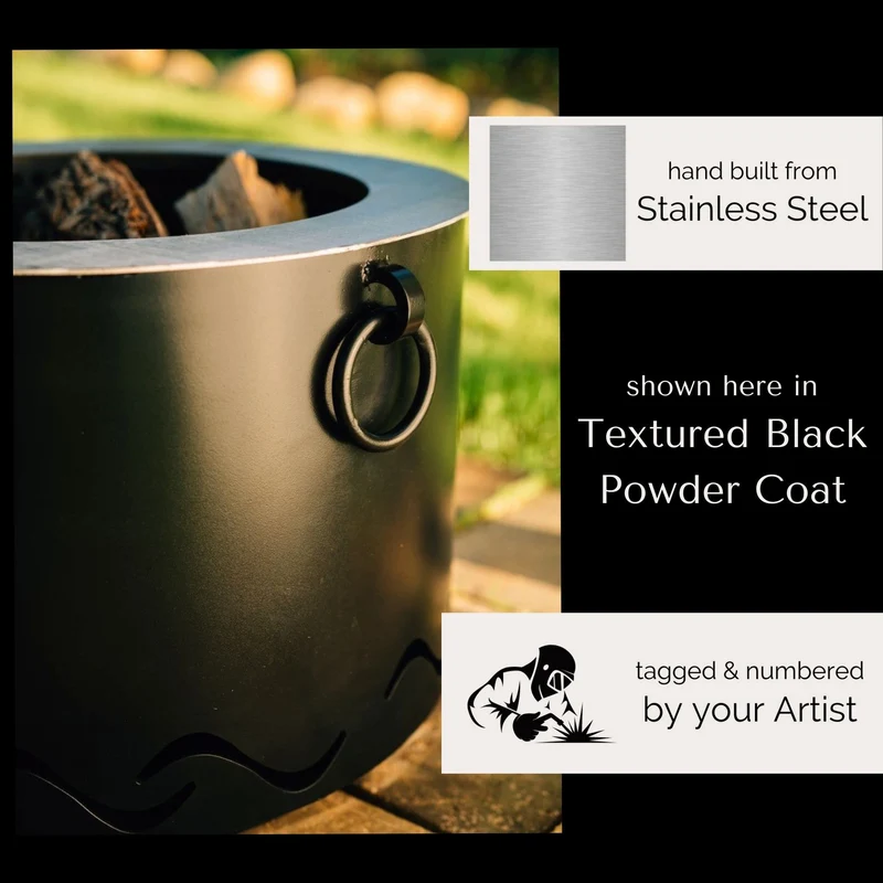 Mesa Smokeless Wood Burning Steel Fire Pit - Fire Pit Art