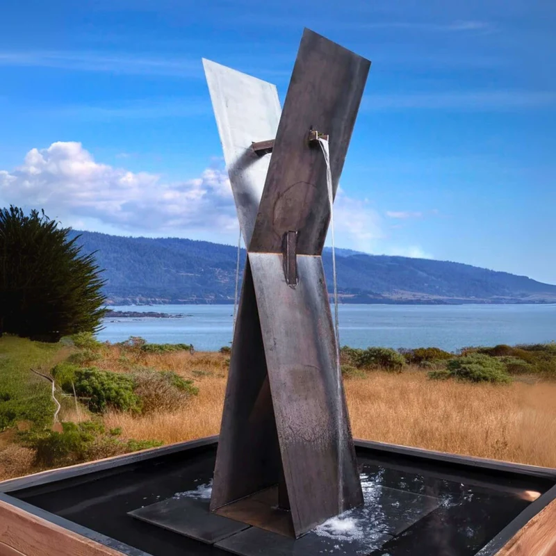 X1 Modern Fountain in Steel