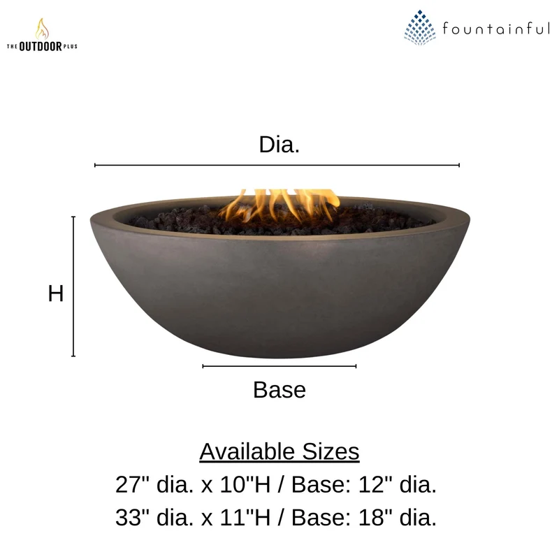 Sedona Concrete Fire Bowl - The Outdoor Plus