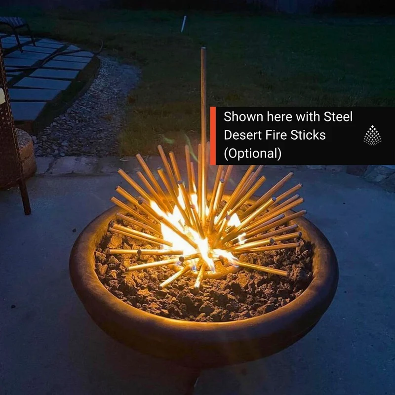Roma Concrete Fire Bowl - The Outdoor Plus