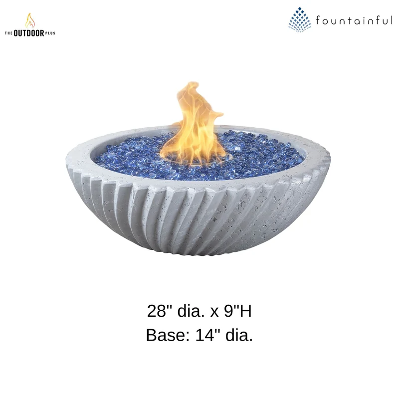 Sedona 2.0 Concrete Fire Bowl - The Outdoor Plus