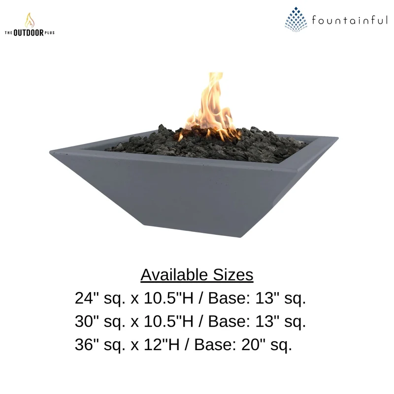 Maya Concrete Fire Bowl - The Outdoor Plus