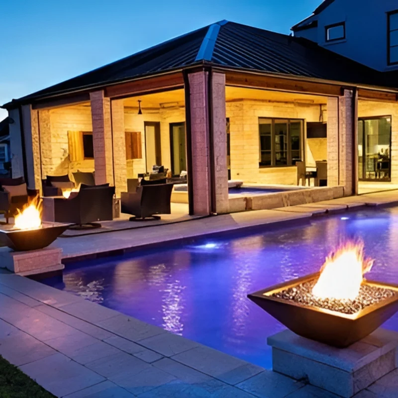 Maya Concrete Fire Bowl - The Outdoor Plus