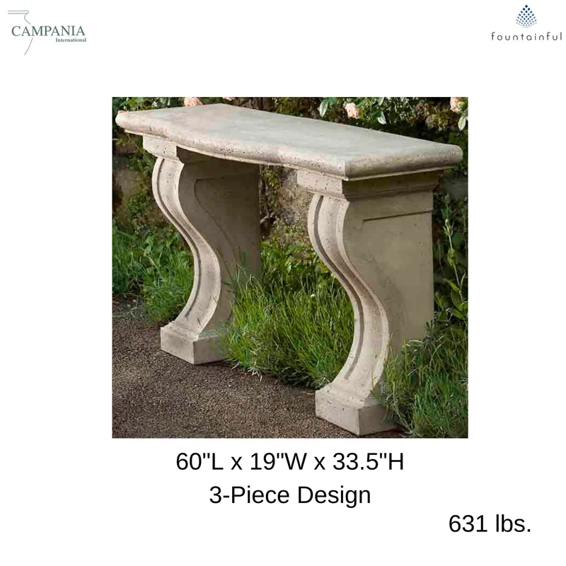 Loire Concrete Garden Table - Campania T113