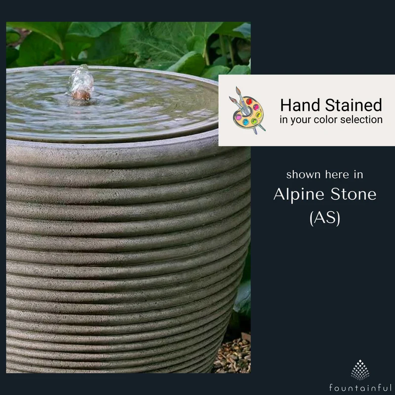 Bibendum Large Concrete Urn Fountain - Campania #FT399
