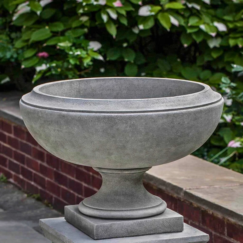 Jensen Small Concrete Urn Planter - Campania #P703