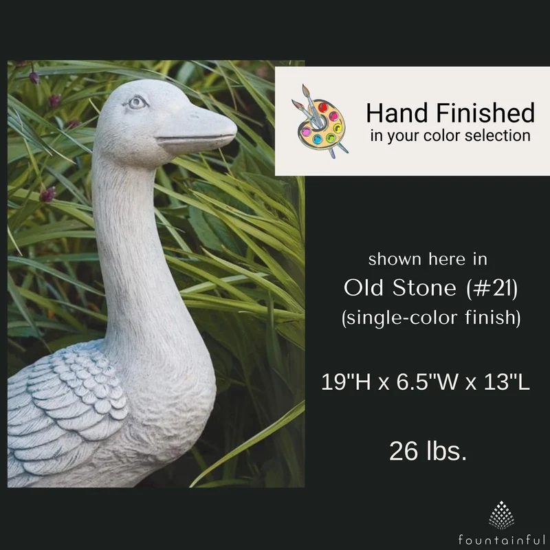 Geese Set Concrete Garden Statues - Massarellis #2825