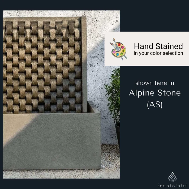 M Weave Large Concrete Wall Fountain - Campania #FT320