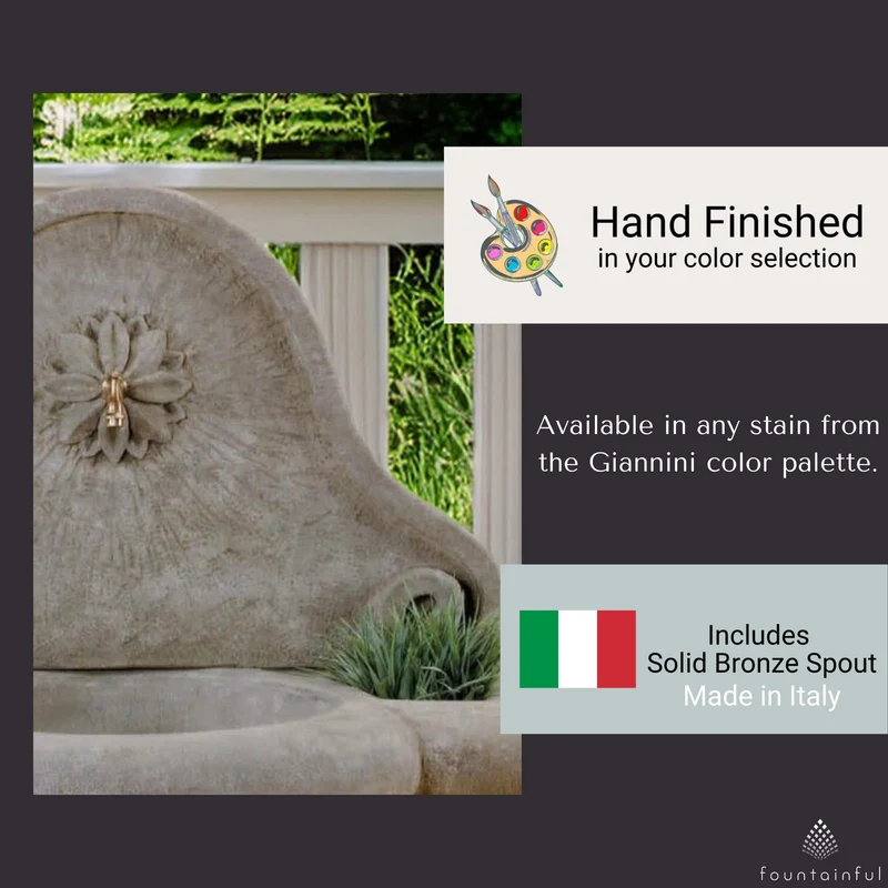Provence Concrete Wall Fountain - Giannini #1222