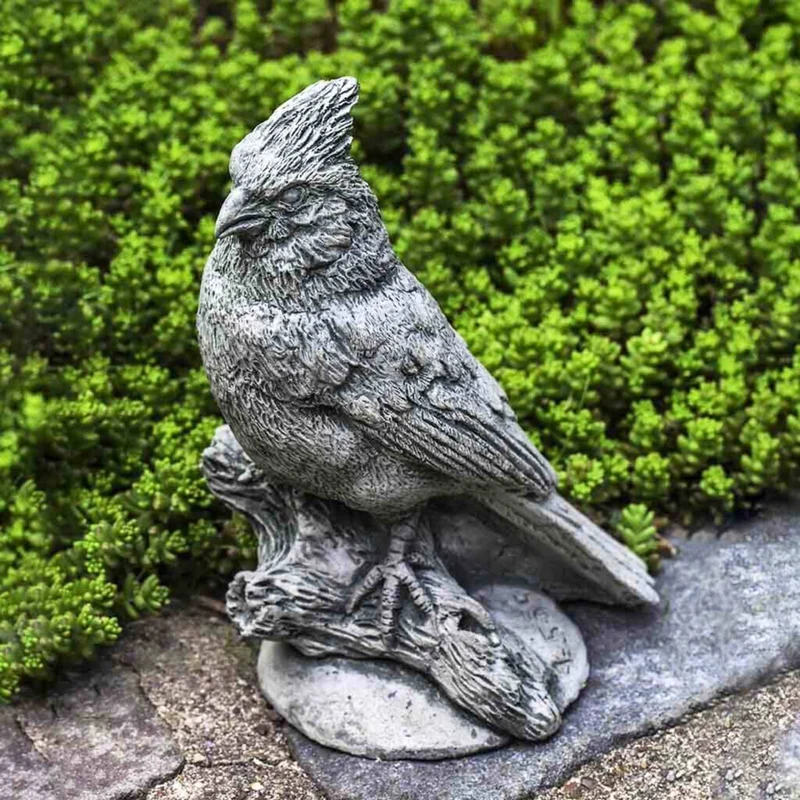 Northern Cardinal Concrete Garden Statue - Campania #A505