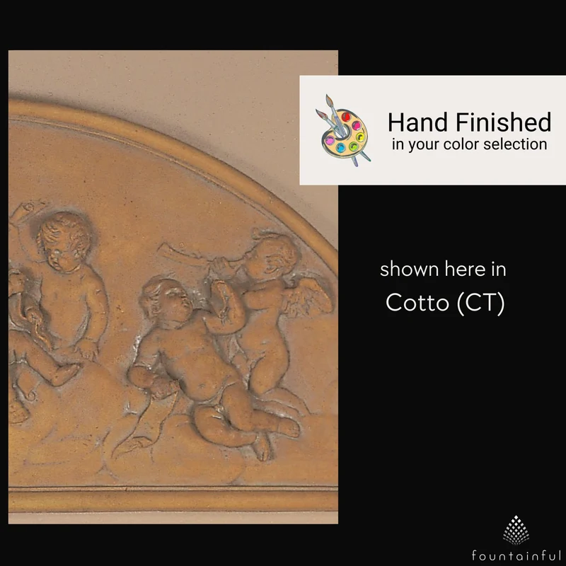 Michelangelo Angels Concrete Wall Plaque - Giannini #3014