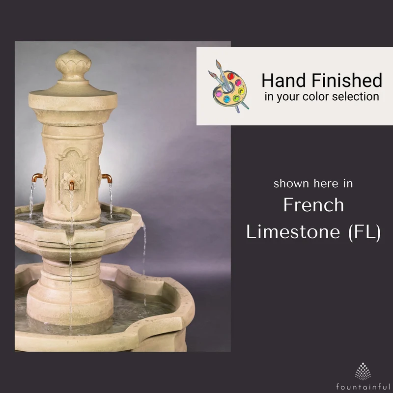Ravello Pond Concrete Fountain - Giannini #1852