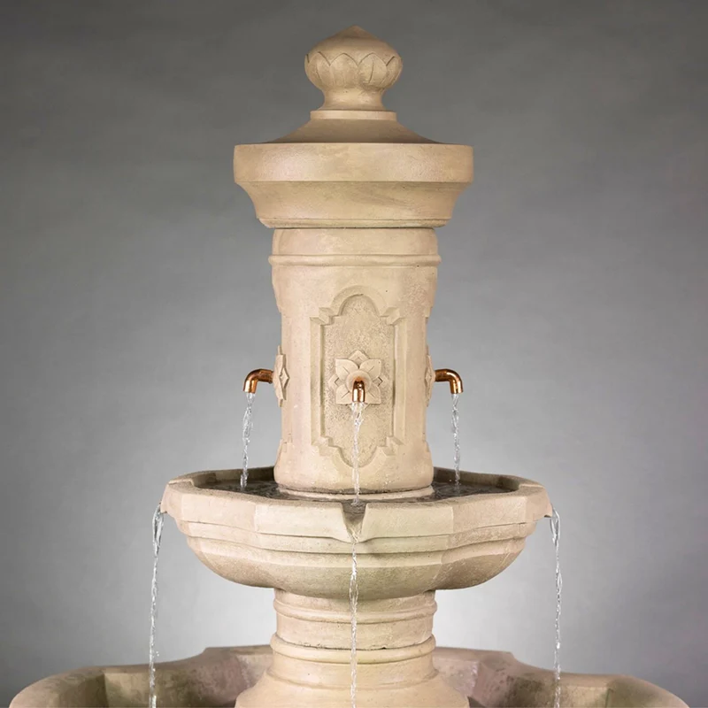 Ravello Courtyard Concrete Fountain - Giannini #1848