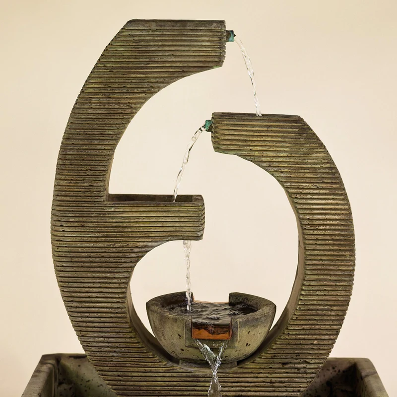 Trinity Falls Concrete Spillway Fountain - Giannini #1834