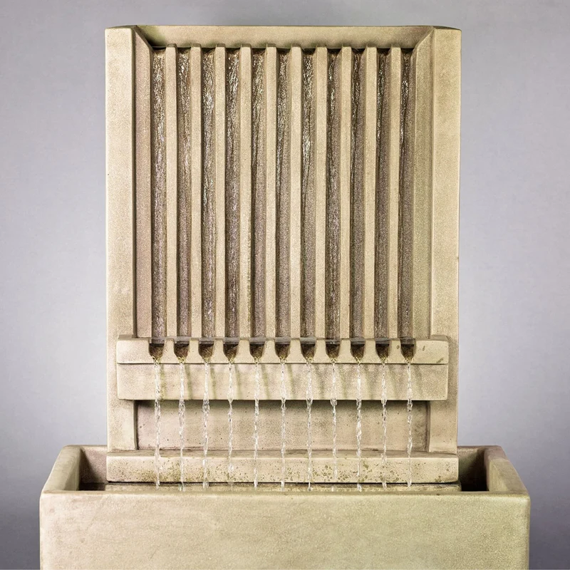 Brentwood Channel Concrete Wall Fountain TALL - Giannini #1826