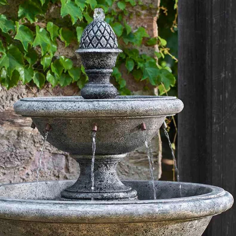 Charente 2-Tier Concrete Fountain - Campania #FT279