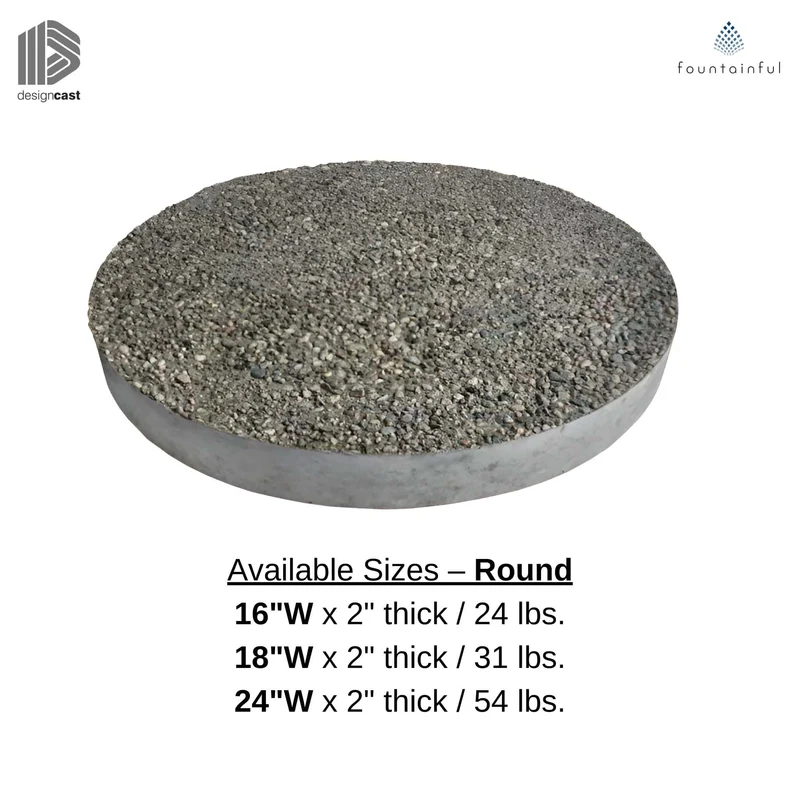 Exposed Aggregate Concrete Stepping Stones | 14-stones/Pallet