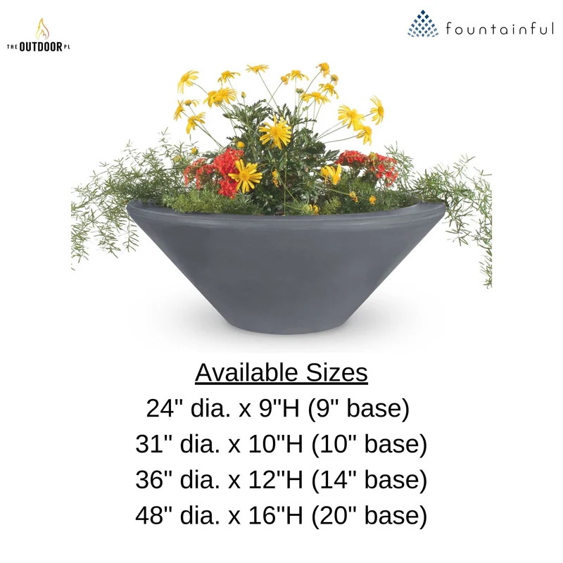 "Cazo" Concrete Planter Bowl - The Outdoor Plus