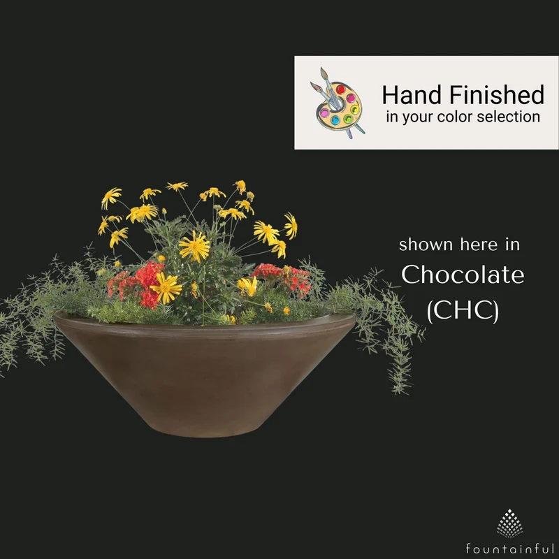 "Cazo" Concrete Planter Bowl - The Outdoor Plus