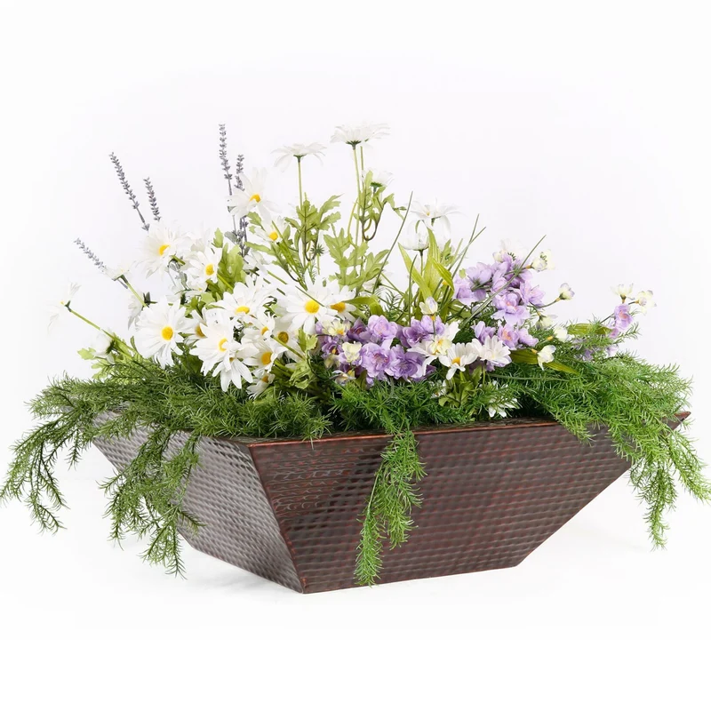 Maya Copper Planter Box - The Outdoor Plus
