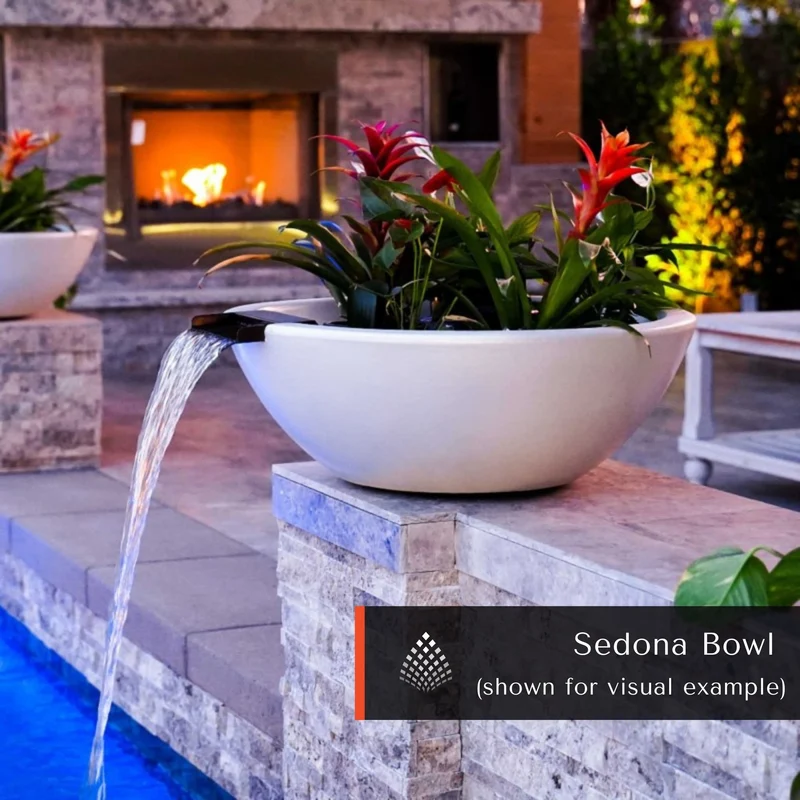 Luna Concrete Planter & Water Bowl - The Outdoor Plus