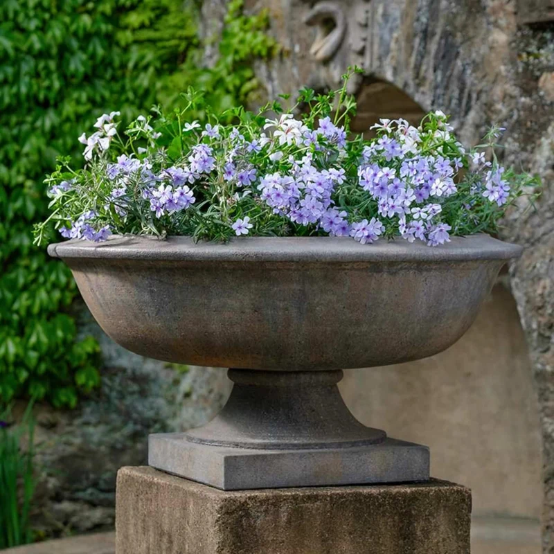 Apsley Concrete Urn Planters - Campania