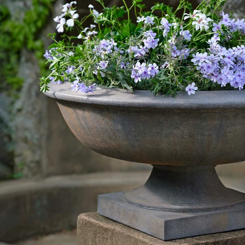 Apsley Concrete Urn Planters - Campania
