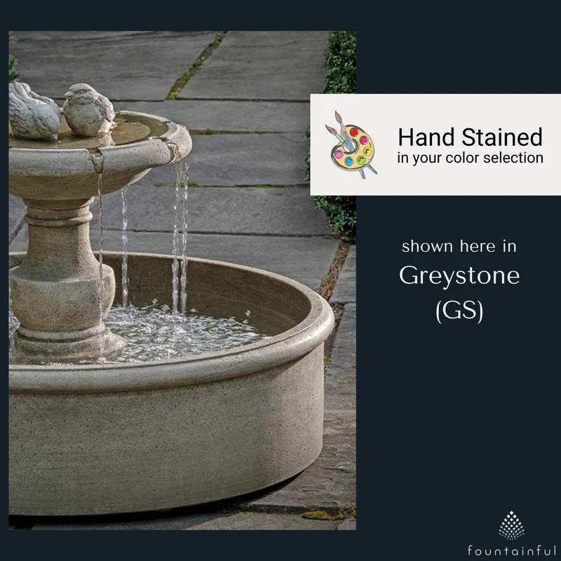 Lucienne Birds Concrete Fountain - Campania #FT431