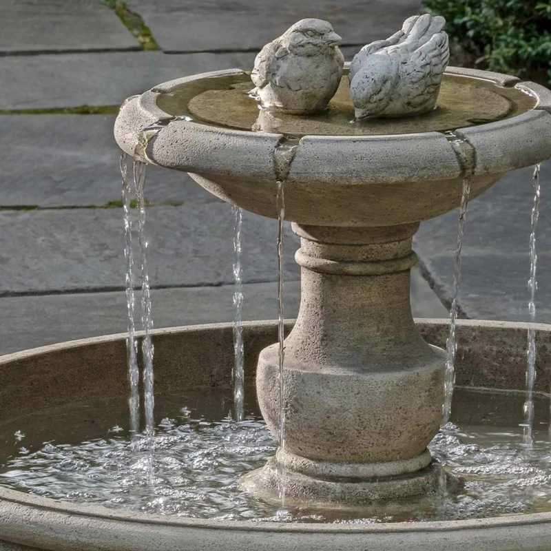 Lucienne Birds Concrete Fountain - Campania #FT431
