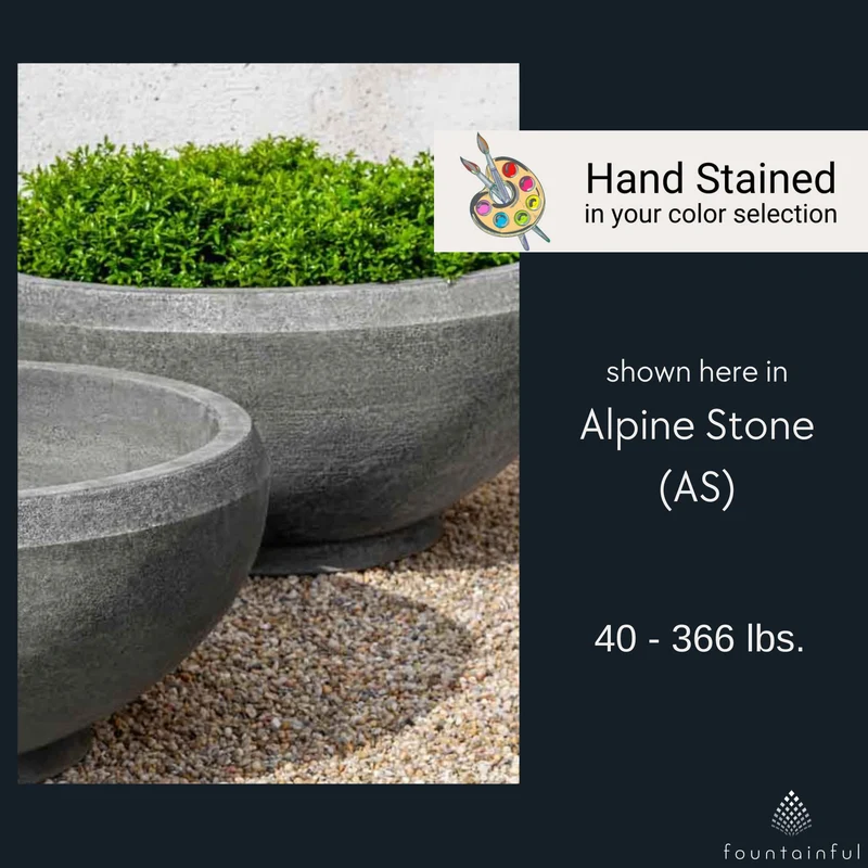 Giulia Concrete Bowl Planters - Campania