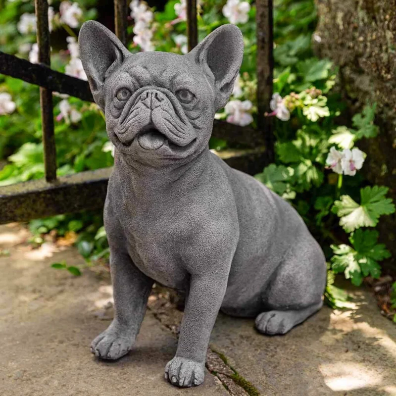 Frenchie Concrete Garden Statue - Campania #A630