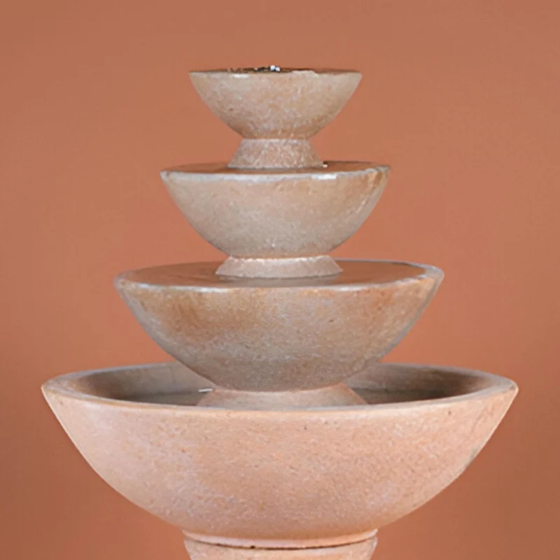 4-Tier Concrete Bowl Fountain - Fiore #CB-4T