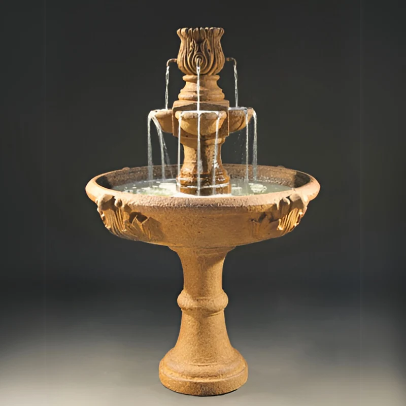 The Assisi Tiered Concrete Fountain - Fiore #2148