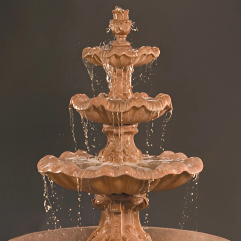 Italian 3-Tier Fountain w/55" Basin - Fiore #ITB3