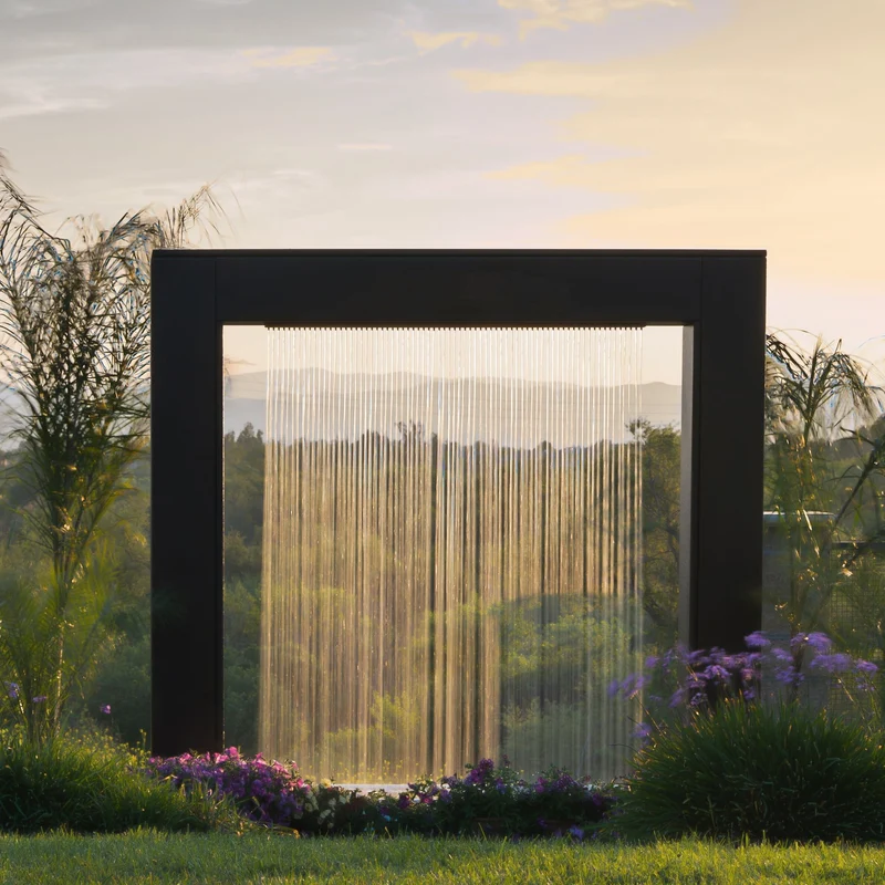 Paradise Falls Steel Rain Curtain Fountain - The Outdoor Plus